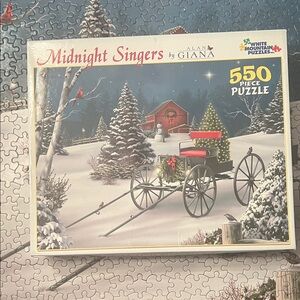 White Mountain Midnight Singers 550 Piece Puzzle Complete